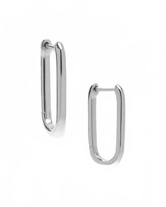 Melinda Maria Womens Carrie Chain Huggies In Silver