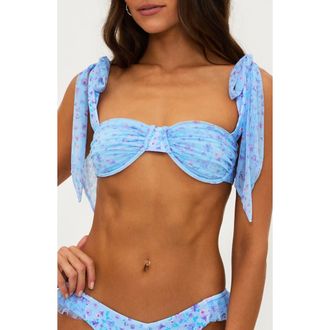 Beach Riot Drea Underwire Bikini Top in Iris Petal at Nordstrom, Size Large