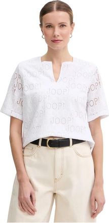 Joop Beljan Blouse - Dames - Blouses - Wit - XS - Katoen - Overhemden