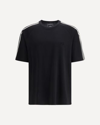 Yohji Yamamoto Short-sleeve T-shirt with 3 Stripes Male XL