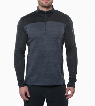 K&uuml;hl Ryzer 1/4 Zip Pullover In Black/ Koal