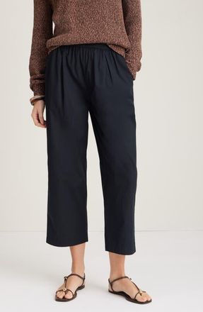 Nordstrom Cotton Poplin Pants in Black at Nordstrom, Size Xx-Large