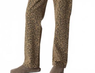 Electric & Rose Easy Leopard Pant In Natural