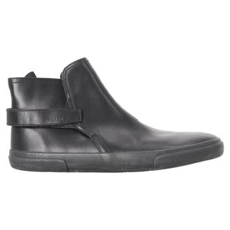 Prada Pre-owned Mens Sport Velcro Strap Ankle Boots in Black Leather - Size UK 8