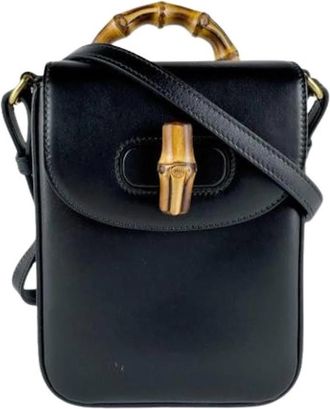 Gucci Pre-owned Vintage Mini Tas - Dames - Vintage Mini Tas - Zwart - ONE Size - Leer - Vintage