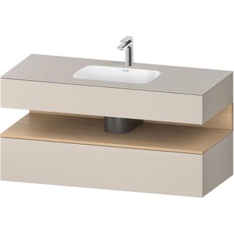 Duravit Qatego Lavabo Encastrado Con Base De Lavabo Consola, - Duravit