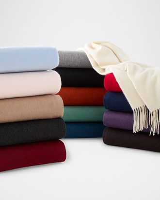 Sofiacashmere Fringed Cashmere Throw