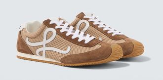 Loewe Ballet Runner 2.0 suede-trimmed sneakers