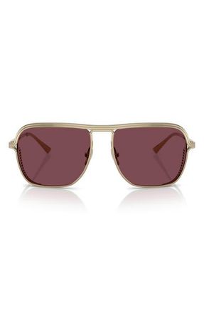 Ferrari 59mm Square Sunglasses in Pale Gold/bordeaux Ce at Nordstrom