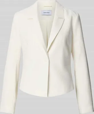 More & More More & More Blazer aus Viskose-Mix mit Reverskragen in Offwhite, Gr&ouml;&szlig;e 38