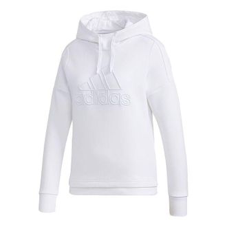 adidas (WMNS) adidas MUST HAVE Hooded Sweatshirt White GM1413