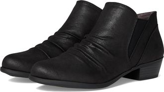 Life Stride Aurora Block Heel Ankle Bootsies Womens Boots Black Smooth : 7.5 W (C), Suede