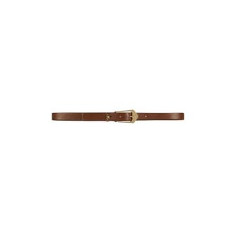 Elisabetta Franchi Accessoires, Dames, Bruin, L, Leer, Gevlochten leren riem
