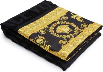 Versace BAROQUE BATH TOWEL Size: OS, colour: BLACK