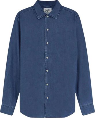 MC2 Saint Barth Heren, Overhemden, Blauw, Maat: 3XL Denim