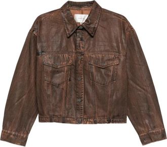 Gestuz Cellie Dachs Jacket - Dames - Spijkerjassen - Bruin - S - Denim - Jassen