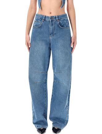 Marine Serre Jeans Blau