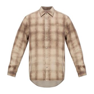 Diesel S-Simply-Jmcm Shirt - Heren - Casual Overhemden - Bruin - 2XL - Overhemden