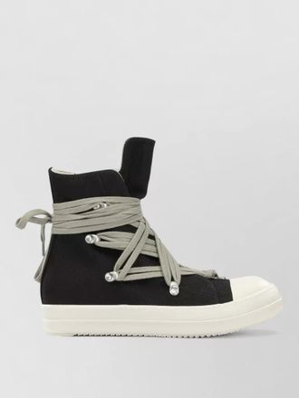 Rick Owens denim high-top sneakers