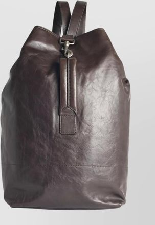 Dries Van Noten leather backpack adjustable straps top handle