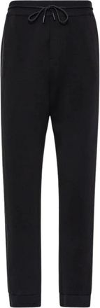 Duno Zwarte joggingbroek van technisch katoen - Heren - Sweatpants - Zwart - 2XL - Katoen - Broeken