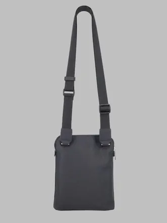 HUGO BOSS Mens Shoulder Bag With Logo Blue Polyester