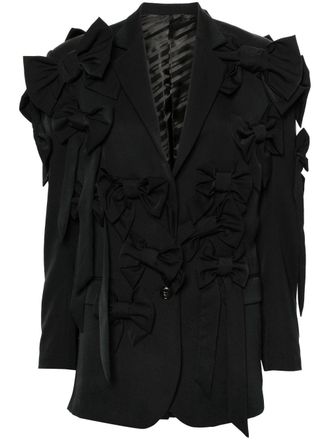 Viktor & Rolf Bow Bouquet blazer - women - Wool - S - Black