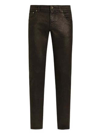 Dolce & Gabbana washed jeans - men - Cotton/Spandex/Elastane - 46 - Black