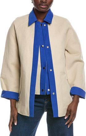 Akris Marlowe 2-In-2 Linen-Blend Coat