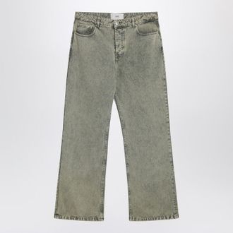 Ami Laurel Green Faded Effect Jeans
