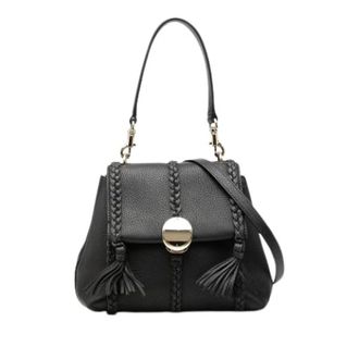Chlo&eacute; Pre-owned Penelope Satchel - Dames - Pre-owned - Zwart - Maat: ONE Size Leer