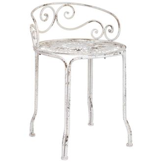 Wanderlust Deco Taburete de metal acabado envejecido 44x44x66,5h cm