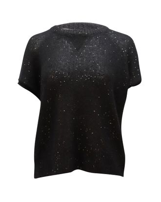 ATM Anthony Thomas Melillo Sequin Knit Top in Black Polyester