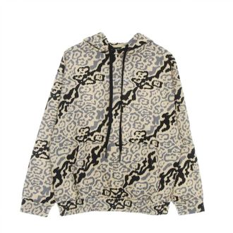 Vision Of Super Lichtgewicht Hoodie met Luipaardprint - Heren - Hoodies - Beige - L - Hoodies & sweatvesten