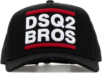 Dsquared2 Black Cotton Baseball Cap