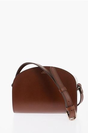 A.P.C. Leather DEMI LUNE Crossbody Bag size Unica