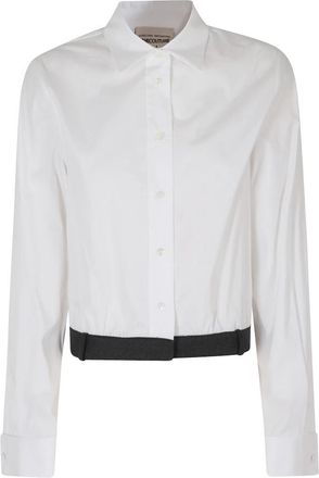 Semicouture Gilberta Shirt - Dames - Overhemden - Wit - L - Katoen - Overhemden