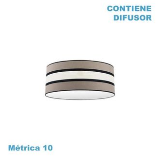 Fabrilamp Pantalla Colgante Karla M10 Topo/beis 50dx50dx22h Difusor Incluido