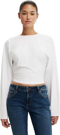Cotton On Womens Blair Batwing Long Sleeve in White at Nordstrom, Size Xx-Small