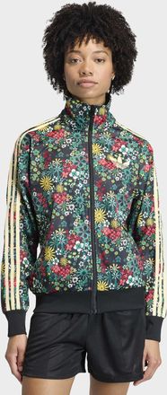 adidas Trainingsjacke ADIDAS ORIGINALS ADIDAS ORIGINALS X LIBERTY LONDON FIREBIRD, Damen, Gr. XS, schwarz, bold gr&uuml;n, collegiate gr&uuml;n, eqt gelb, Obermaterial