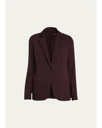 Majestic Filatures French Terry One-Button Blazer
