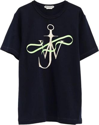 J.W.Anderson Ribbon Anchor T-shirt - Dames - T-shirts - Zwart - M - Katoen - Tops