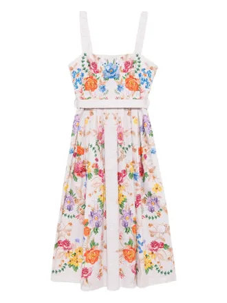 Mary Katrantzou floral-print dress - Neutrals