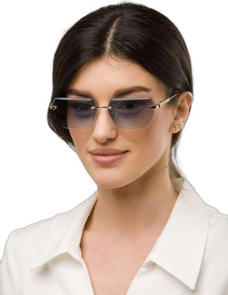 Just Cavalli Unisex Sunglasses Total Shiny Rose Gold Metal