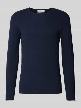 Tom Tailor Denim Regular Fit Strickpullover aus Baumwolle in Dunkelblau, Gr&ouml;&szlig;e XL
