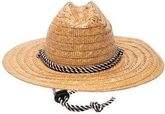 San Diego Hat Company Kwai Braided Straw Lifeguard Hat in Natural at Nordstrom Rack