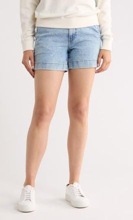 Faherty Organic Cotton & Linen Blend Denim Shorts in Summer Seas Wash at Nordstrom Rack, Size 27