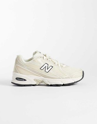 New Balance 740 sneakers color avorio-Bianco