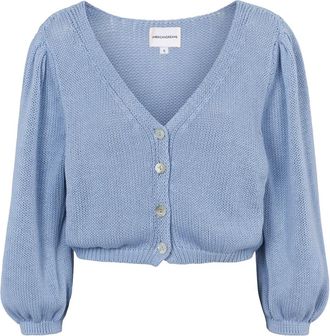 Americandreams Manda Katoenen Vest - Dames - Vesten - Blauw - XL - Katoen - Truien & Vesten