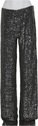 P.A.R.O.S.H. Straight-Leg Pants with Shimmering Sequin Embellishments